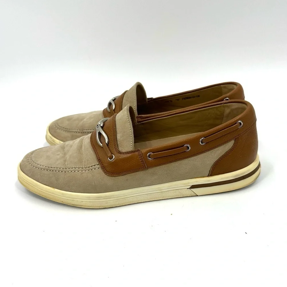 Bally Horse Bit Loafers Mens 12 Leather Femur U 18 Boat Shoes Preppy Old Money